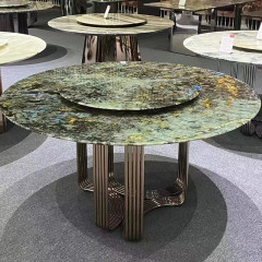 Green marble  dinner table